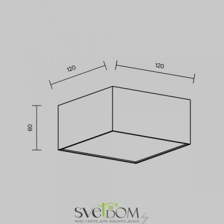 Потолочные светильники Maytoni C032CL-12W4K-SQ-B от Магазина Svetdom.by