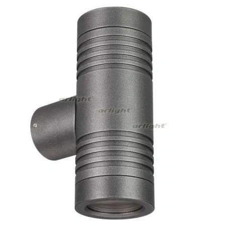 ARLIGHT Светильник KT-RAY-WALL-TWIN-R46-2x3W Day4000 (GR, 24 deg, 24V) (Arlight, IP65 Металл, 3 года)