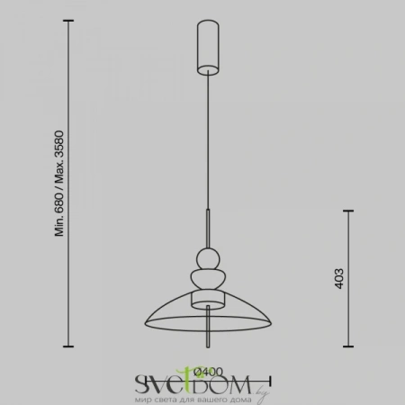 Подвесные светильники Maytoni MOD185PL-L6B3K6 от Магазина Svetdom.by