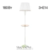 Citilux Вена CL402920T Торшер патина со столиком и белым абажуром CITILUX