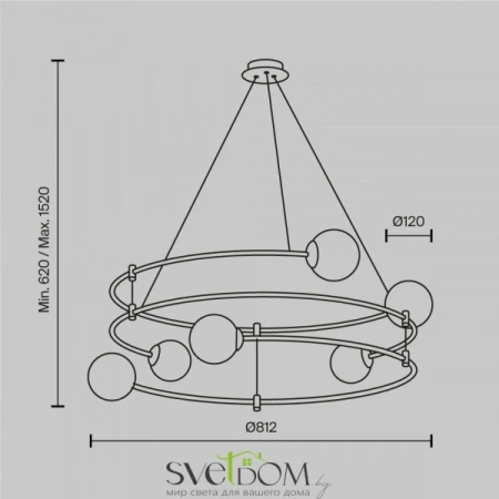 Подвесные светильники Maytoni MOD317PL-06B от Магазина Svetdom.by