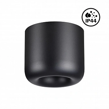 359440 OVER NT24 320 черный Светильник накладной влагозащищенный IP44 LED 10W 220-240V 3000K 650Лм LISSE