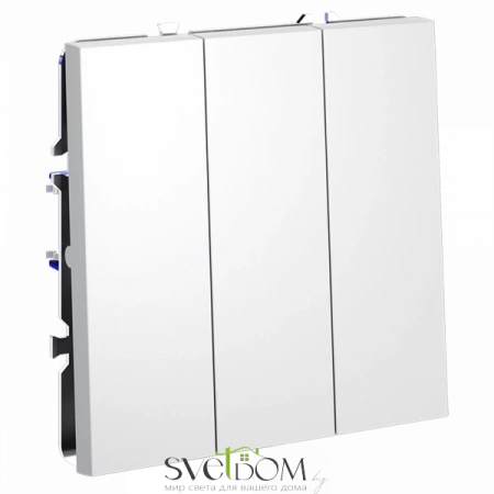 Выключатель трехклавишный Voltum S70 VLS030102  VLS030102 Voltum