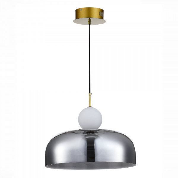 SL6112.203.07 Подвес ST-Luce Золотистый/Молочно-белый,Прозрачно-Дымчатый LED 1*7W ODE