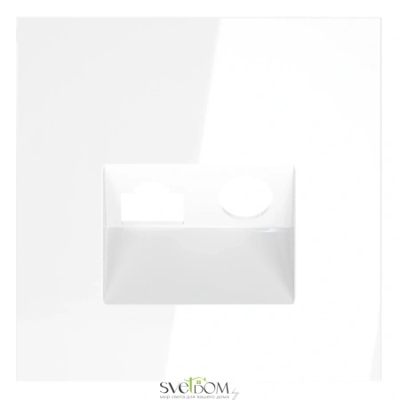 Накладка для розетки TV+RJ45 Voltum S70 Белый VLS002701 Voltum VLS002701