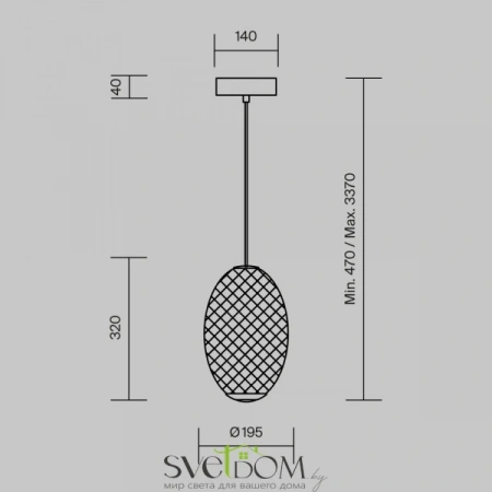 Подвесные светильники Maytoni MOD397PL-L14B3K от Магазина Svetdom.by