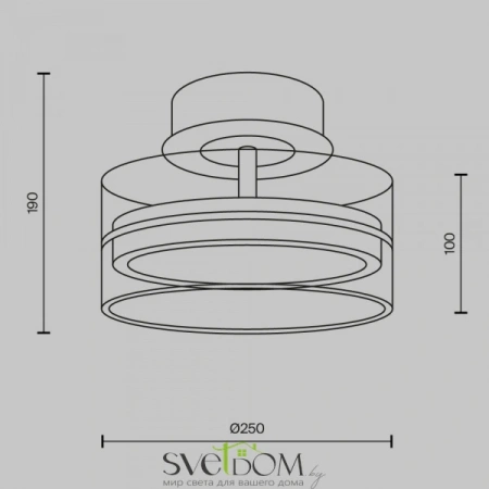 Потолочные светильники Maytoni MOD348CL-L18BBS3K от Магазина Svetdom.by