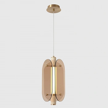 Crystal Lux Светильник подвесной Crystal Lux AMARILLO SP18W LED BRASS