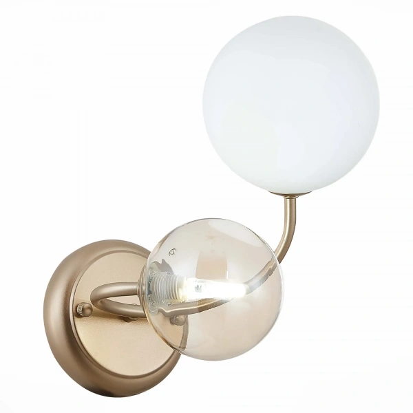 SLE220921-02 Светильник настенный Золотистый/Белый, Янтарный G9 2*5W FORMAE