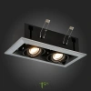 ST250.148.02 Св-к встр. Черный GU10 2*50W  L245xW126xH70 220V Без ламп Встраиваемые светильники ST LUCE
