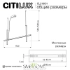 CITILUX CL216151 PIXEL Черный Подвес 1500мм CITILUX
