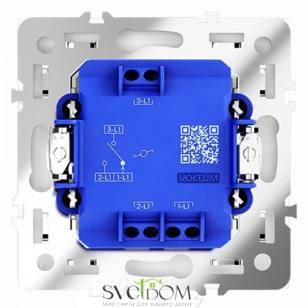 Проходной переключатель одноклавишный Voltum S70 VLS010301  VLS010301 Voltum