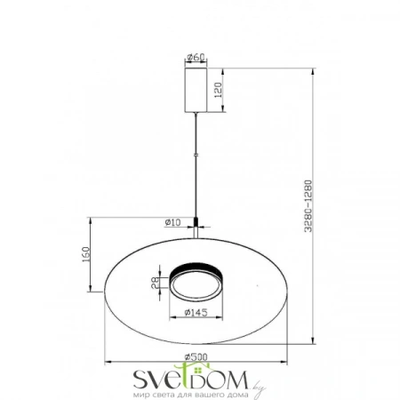 Подвесные светильники Maytoni MOD041PL-L15W3K1 от Магазина Svetdom.by