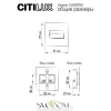 Citilux Скалли CLD007K3 LED Встраиваемый светильник лестничный Бронза CITILUX