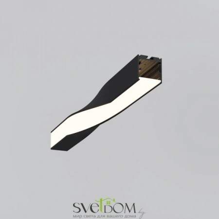 Радиусный профиль 35x35 Twist правый черный ALM-3535R-B-TR-90°-0.4M