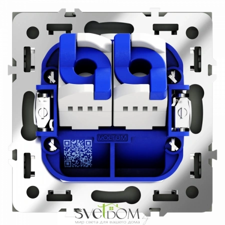 Розетка компьютерная двойная Voltum S70 VLS060206  Voltum