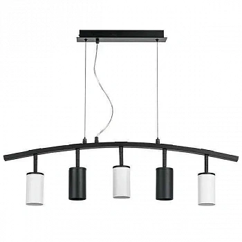 Lightstar LR735372363 Люстра RULLO 5х50W GU10 ЧЕРНЫЙ/БЕЛЫЙ (571735+214437-2+214436-3)