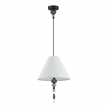 4896/1 MODERN ODL_EX23 67 черный матов./серый/молочный металл/керамика/ткань Подвес E27 1*60W SOCHI