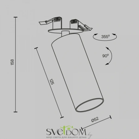 Потолочные светильники Maytoni C053CL-L12W3K-W-B от Магазина Svetdom.by