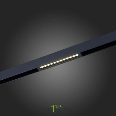 ST655.496.09 Св-к трек. SMART Черный LED 1*9W 2700K-6000K 700Lm Ra>90 24 IP20 L220xW25xH41 220V SKYLINE 220 ST LUCE