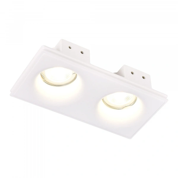 ST254.328.02 Св-к встр. из гипса Белый GU10 2*50W IP20 L200xW100xH45 180-240V Без ламп Встраиваемые светильники