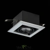 ST250.148.01 Св-к встр. Черный GU10 1*50W  L126xW126xH70 220V Без ламп Встраиваемые светильники ST LUCE