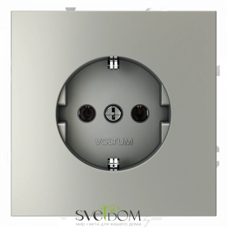 Розетки электрические с заземлением Voltum S70 VLS040105  Voltum