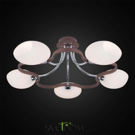 CITILUX CL131151 Октава Хром+Венге Св-к Люстра CITILUX