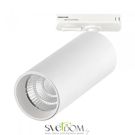 ST384.536.10 Св-к трек. Белый LED 1*10W 3000K 900Lm Ra>90 10-55о  IP20 L160xW50xH- 220V Однофазная трековая система ST LUCE