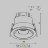 Встраиваемый светильник Technical DL100-12W2.7-3-4K-RD-B Maytoni
