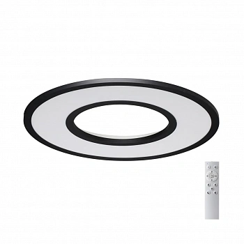 7717/52L MITRA LED SN 58 Светильник металл/акрил/белый/черный LED 52Вт 3000-6500К D590 IP20 пульт ДУ ALTAIR