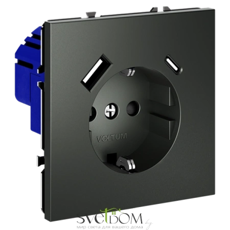 Розетка с USB, A+C Voltum S70 VLS040506  Voltum VLS040506