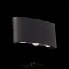 SL089.401.06 Светильник уличный настенный ST-Luce Черный кварцевый LED 6*1W 4000K BISELLO ST LUCE