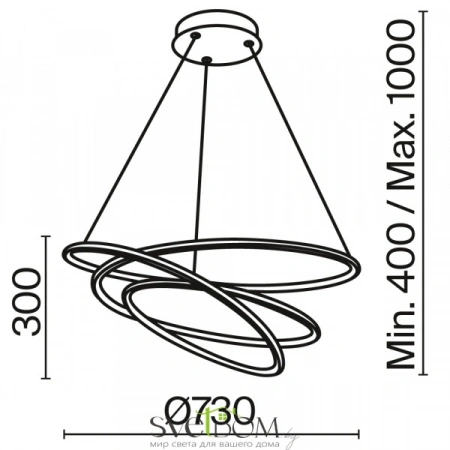 Подвесные светильники Maytoni MOD100PL-L88WK1 от Магазина Svetdom.by