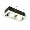 ST250.558.02 Св-к встр. Черный, Белый GU10 2*50W  IP20 L245xW126xH70 220V Без ламп Встраиваемые светильники ST LUCE