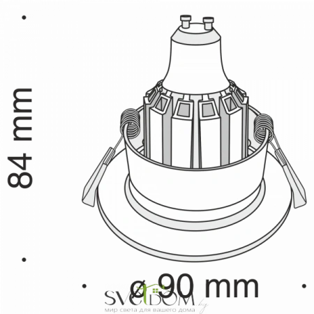 Встраиваемые светильники Maytoni DL041-01RG от Магазина Svetdom.by
