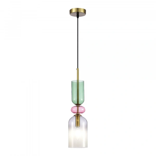 SL2000.203.01 Подвес ST-Luce Золотистый/Дымчатый E14 1*40W GEA