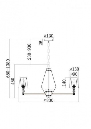 ЛюстрыMOD038PL-08CH Maytoni | Svetdom.by