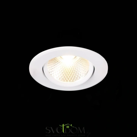 ST211.548.08.36 Св-к встр. Белый LED 1*8W 4000K 640Lm Ra80 36° IP20 D86xH50 220-240V Встраиваемые светильники ST LUCE