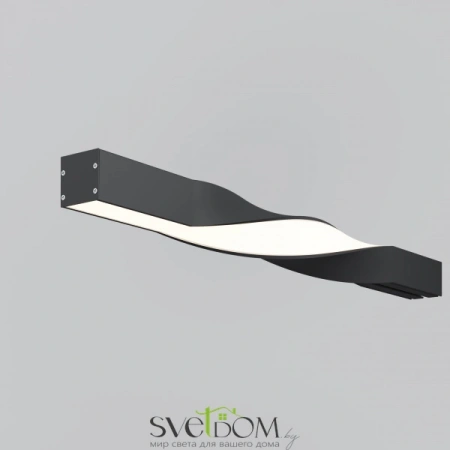 Радиусный профиль 35x35 Twist 180° черный ALM-3535R-B-T-180°-0.5M