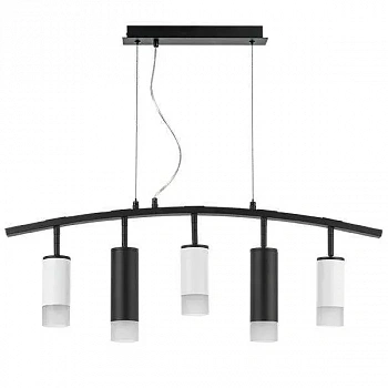 Lightstar LR7353638721 Люстра RULLO 5х50W GU10 ЧЕРНЫЙ/БЕЛЫЙ (571735+214436-3+214487-2+202431-5)