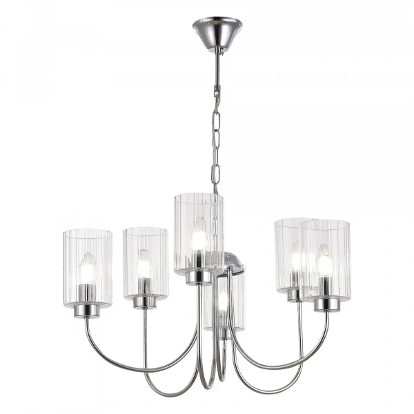 SLE1127-103-06 Светильник подвесной Хром/Прозрачный E14 6*40W TILDA