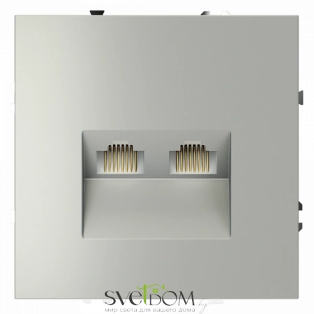 Розетка компьютерная двойная Voltum S70 VLS060205  Voltum