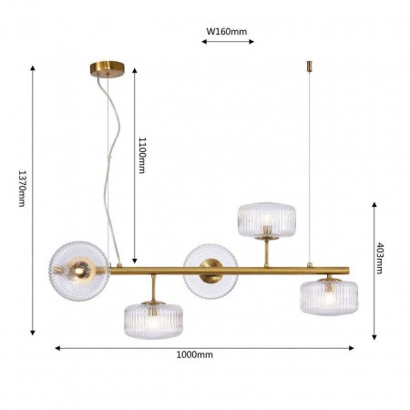 Люстры подвесные4051-5P Favourite | Svetdom.by