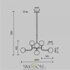 ЛюстрыMOD221-PL-08-G Maytoni | Svetdom.by