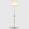 Citilux Линц CL402970T Торшер хром со столиком и белым абажуром CITILUX