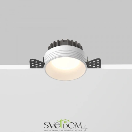 Встраиваемый светильник (Набор) Maytoni DL055-8W3-4-6K-TRS-W Okno, 8Вт, LED, Белый, IP 44 Maytoni