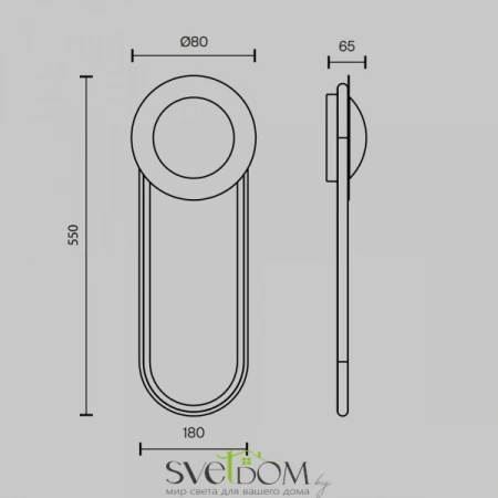 Бра MOD357WL-L16BS3K1 Maytoni | Svetdom.by