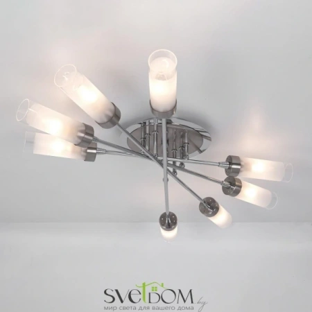 Citilux Хеликс CL109181 Люстра потолочная Матовый Хром CITILUX