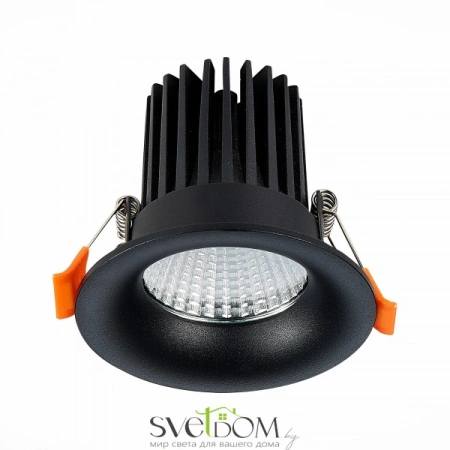 ST703.448.10 Св-к встр. Черный LED 1*10W 4000K 900Lm Ra>90 38° IP20 D85xH75 170-240V Встраиваемые светильники ST LUCE